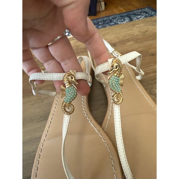 6/$25 Miss Trish For Target Seahorse Bedazzled Summer Sandals - Picture 4 of 8